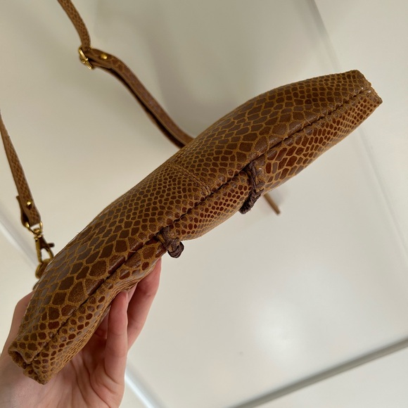 Sharif 1827 New York Brown Leather Crossbody Bag - Picture 9 of 11